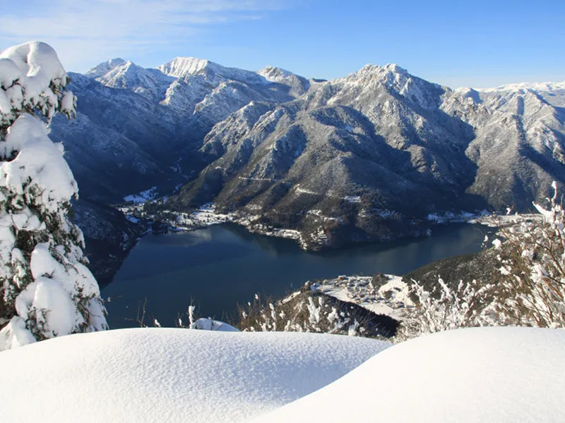 Lago di Ledro in inverno